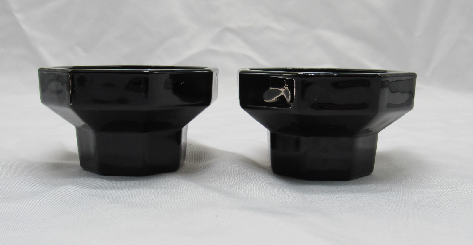 VTG Arcoroc Octime Black Amethyst Candle Holders – Preowned