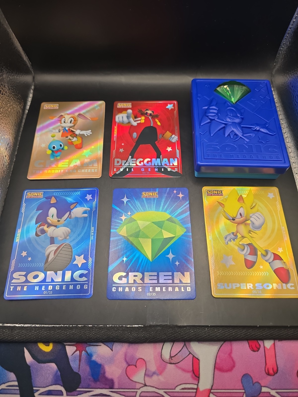 Wendy’s Sonic the Hedgehog Sonic 35th Anniversary Trading Cards and Case