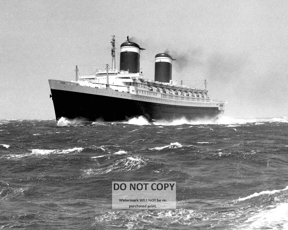 SS UNITED STATES LUXURY PASSENGER LINER – 8X10 PHOTO (RT-856)
