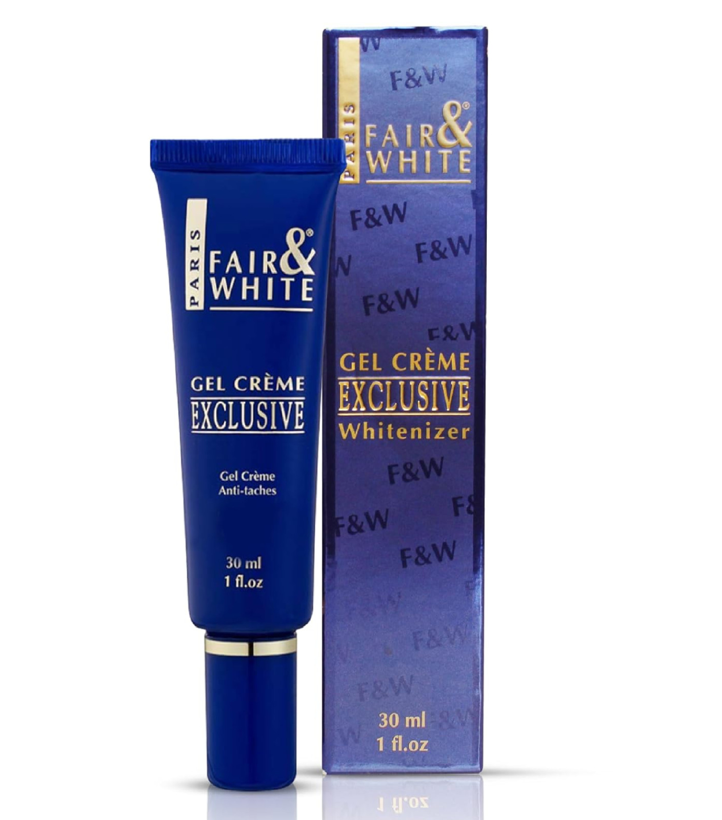 FAIR & WHITE Exclusive, Skin Brightening Gel Cream – 1 fl oz / 30ml – For Face,