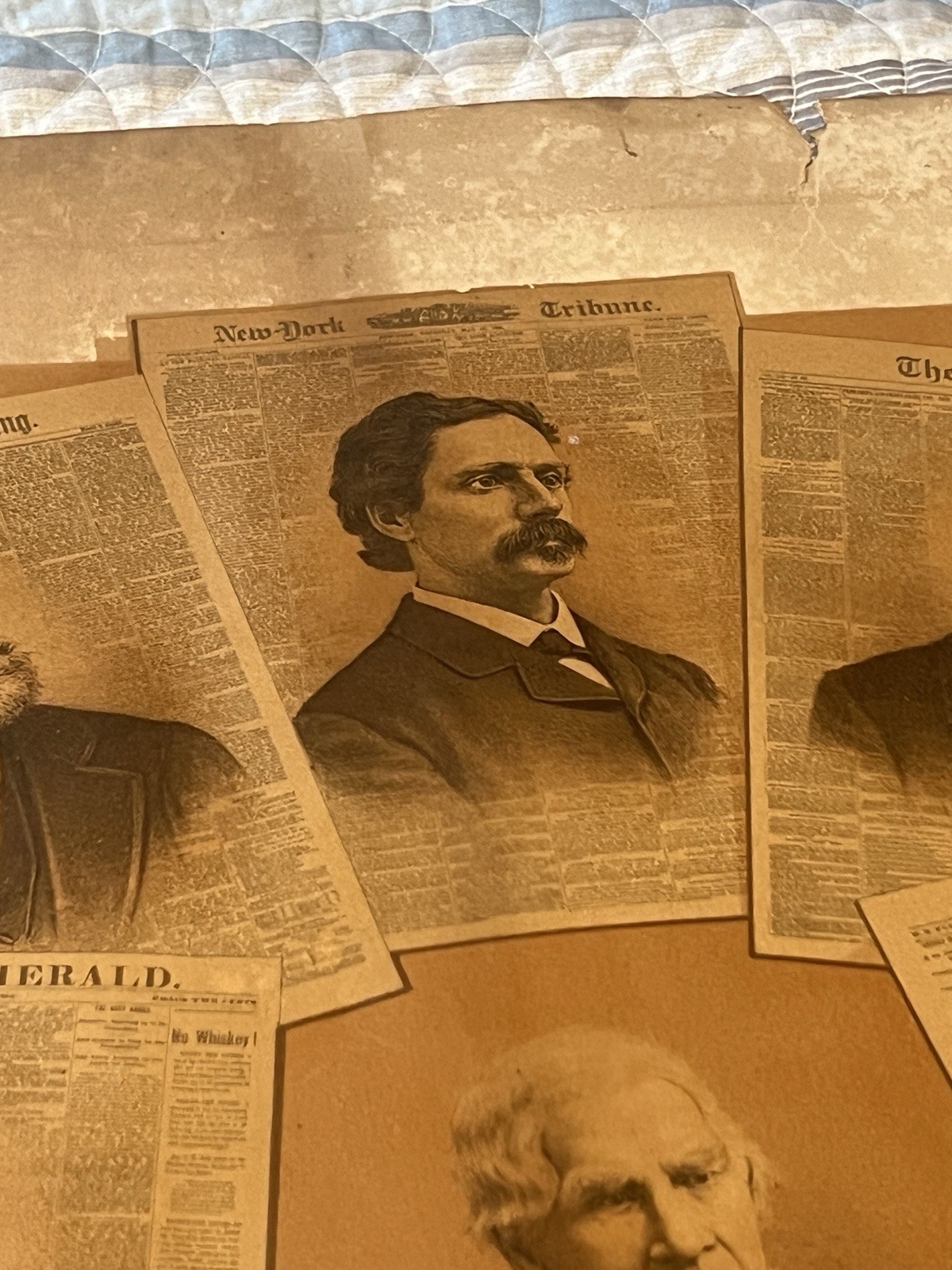 1882 Representative Journals and Journalists of America Newspaper Broadside Rare