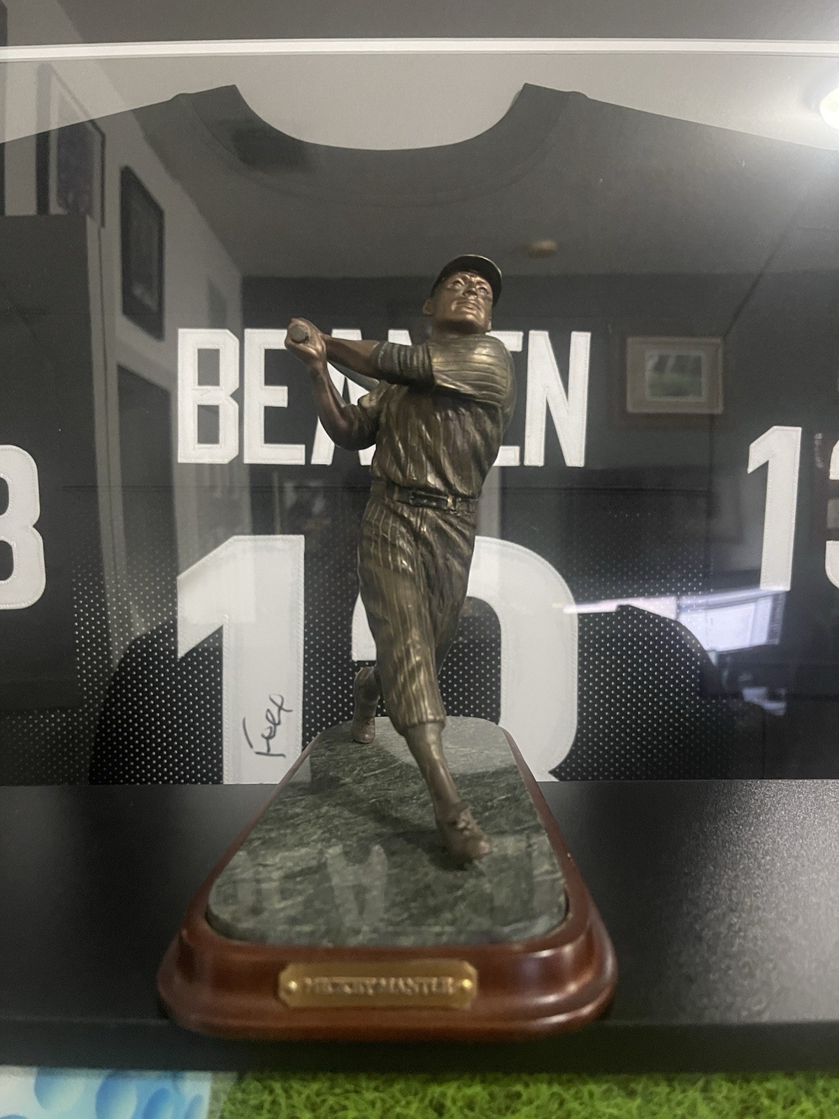 Danbury Mint Mickey Mantle Solid Bronze Statue Limited Edition Sculpture #/2500