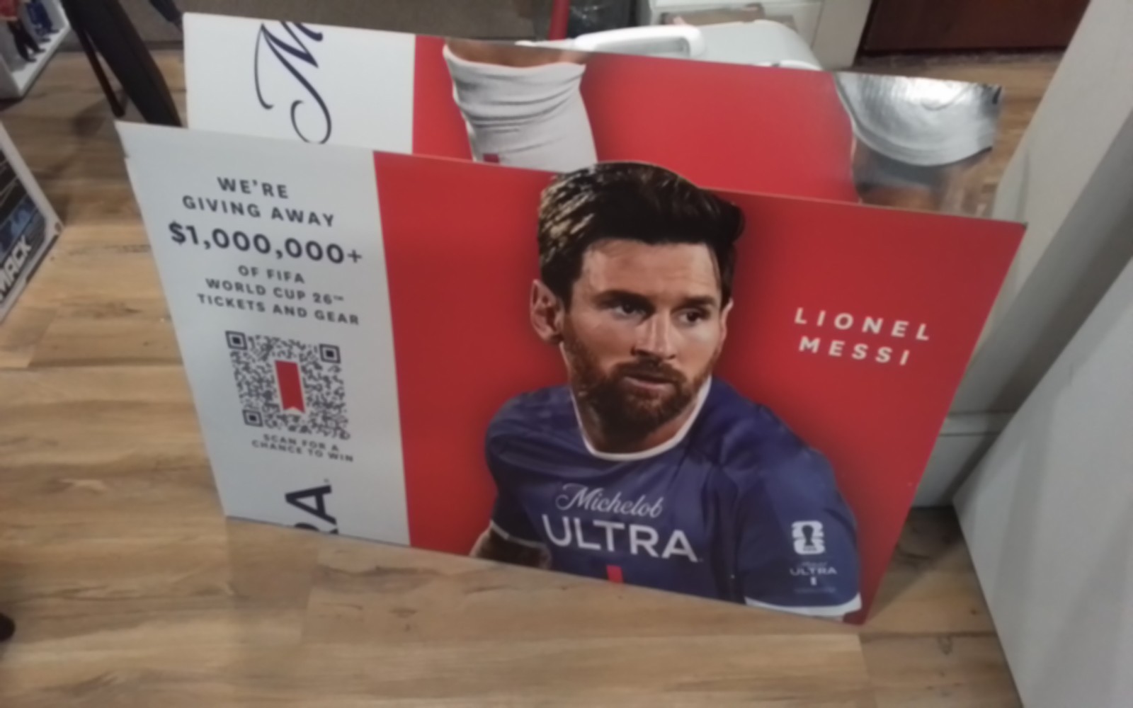 NEW Soccer Lionel Messi Michelob Ultra Beer Life Size Cardboard Cutout Standee