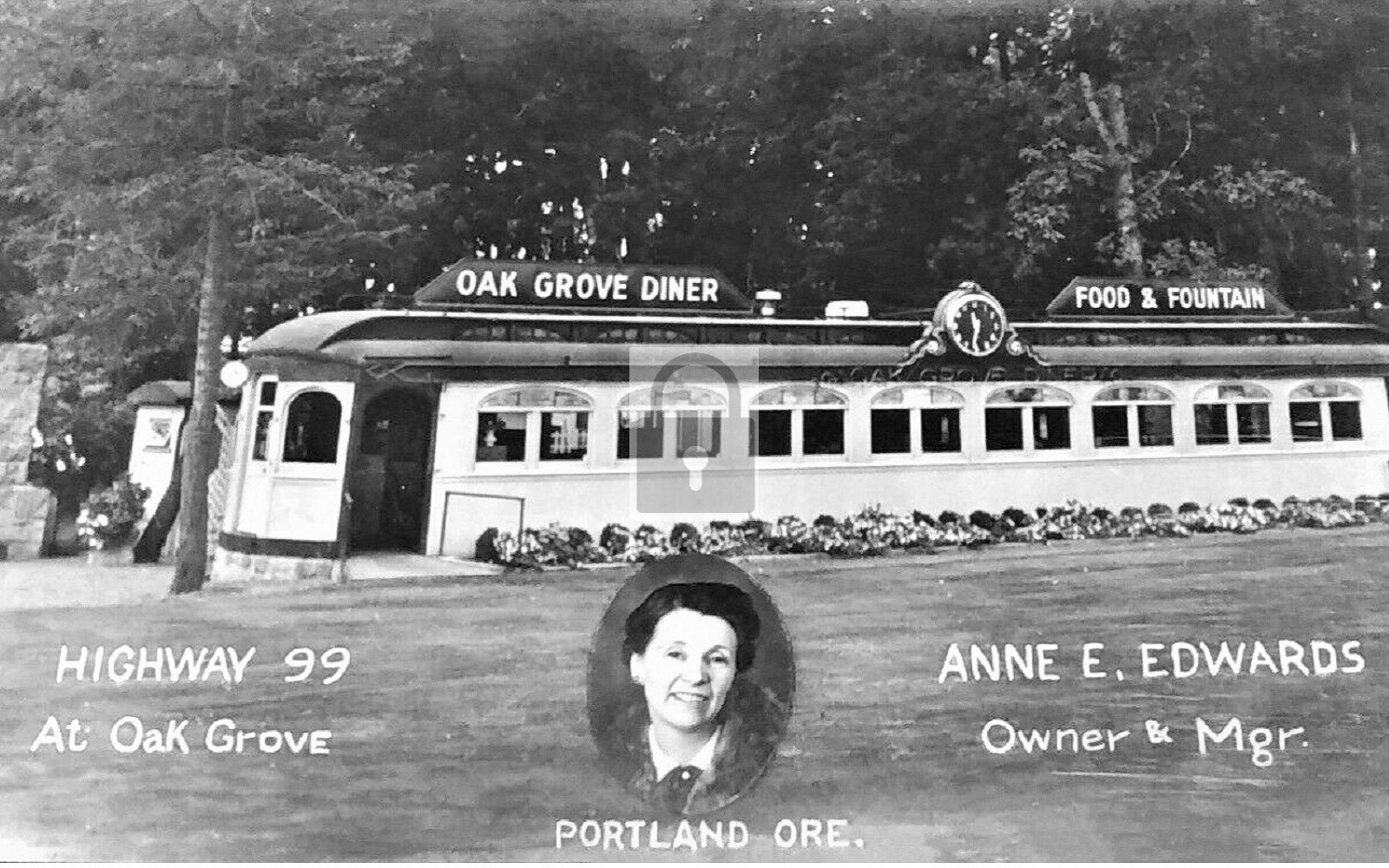 Oak Grove Diner Restaurant Portland Oregon OR – Reprint