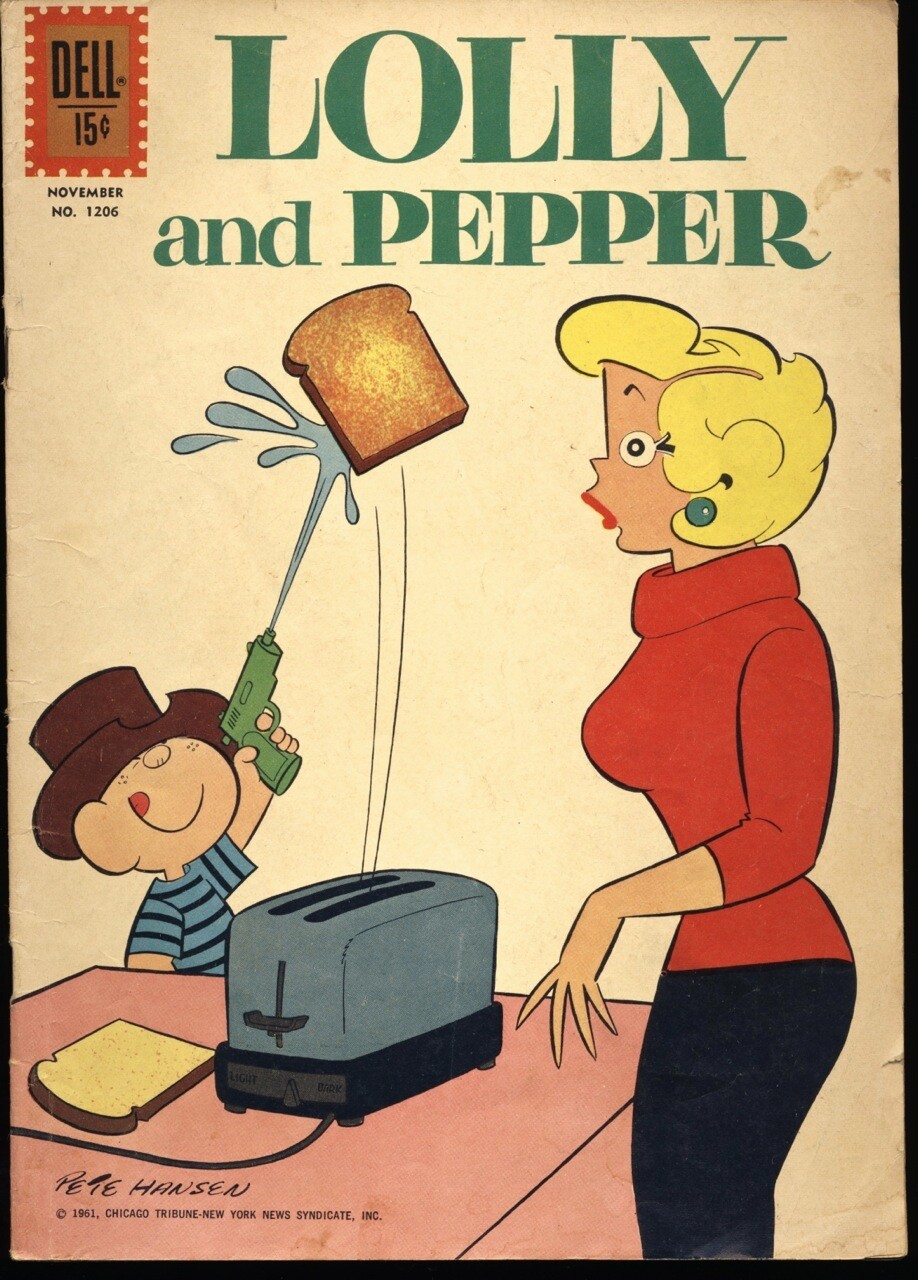 LOLLY AND PEPPER Four Color #1206 1961 PETE HANSEN Comic Strip CHICAGO TRIBUNE
