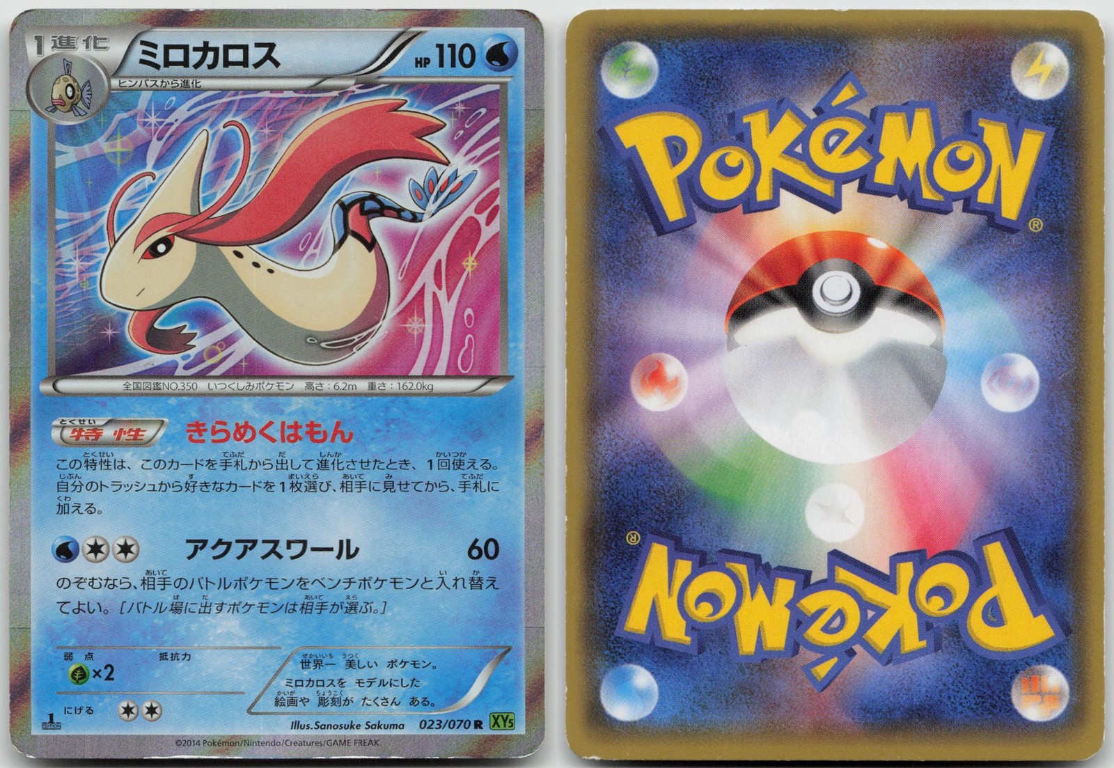 Milotic XY5 023/070 | Tidal Storm R Pokemon Japanese MP
