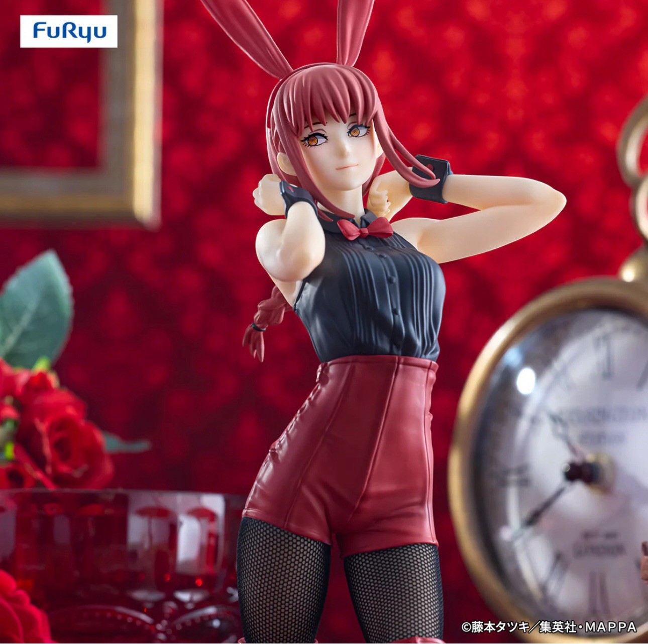FuRyu Chainsaw Man BiCute Bunnies Figures Makima Red Ver. & Power Light Blue