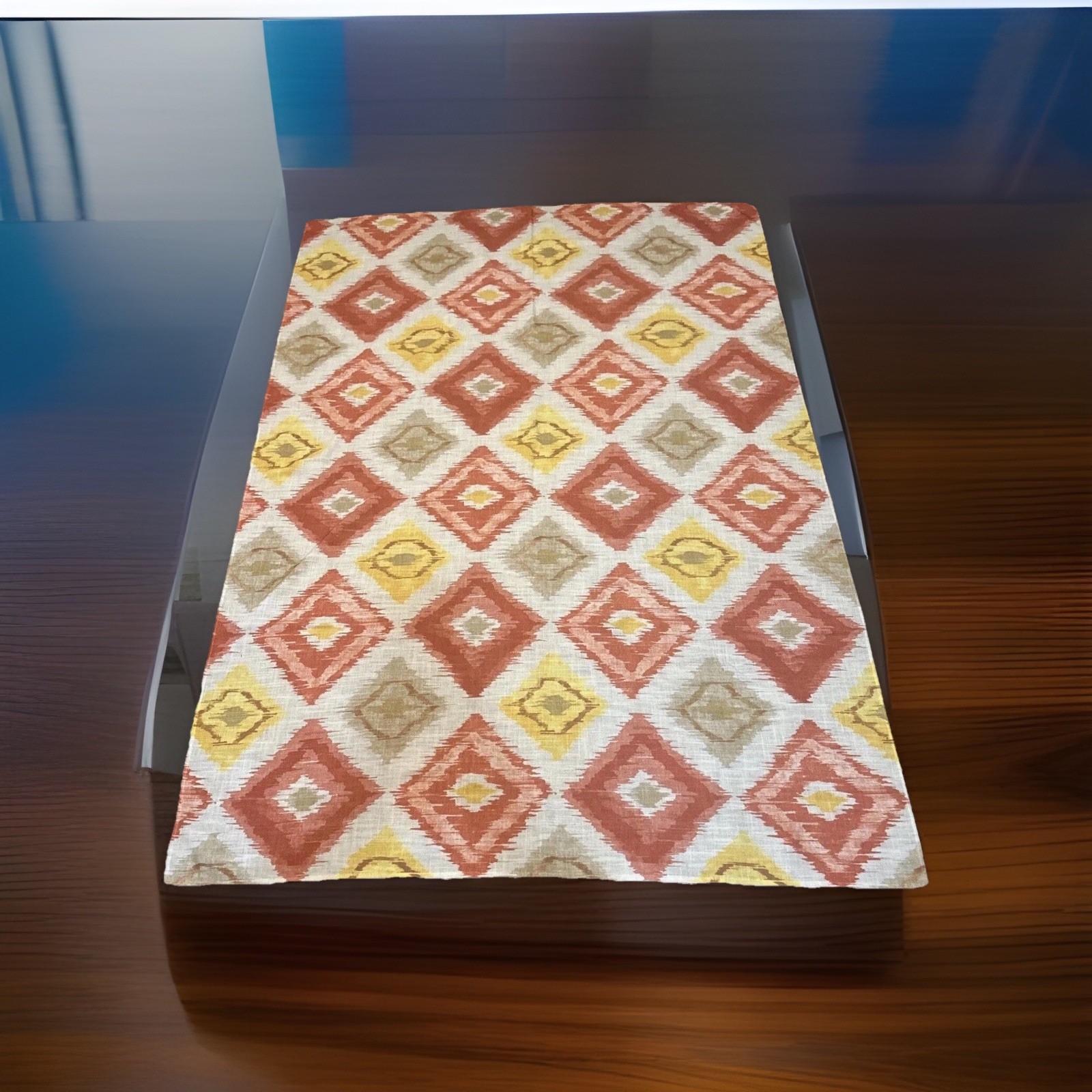 Tablecloth Southwest Yellow Orange Summer Fall Table Decor 70”