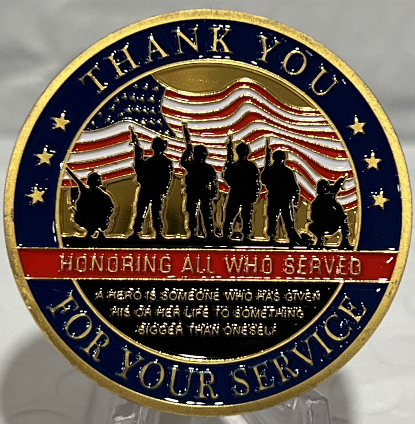 * 100 Pieces Thank You Veteran for Your Service”Military Challenge Coin Honoring