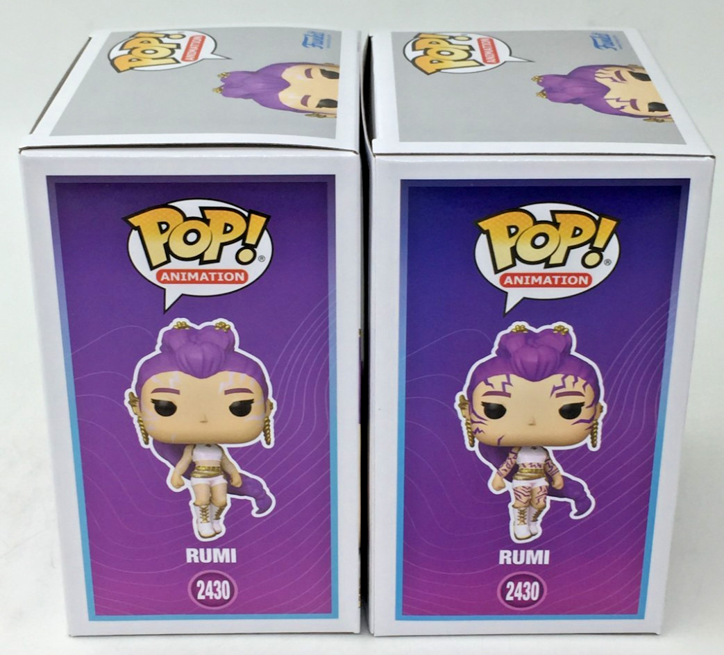 Funko Pop! K Pop Demon Hunters Rumi #2430 CHASE COMMON Set of 2 W/Protector