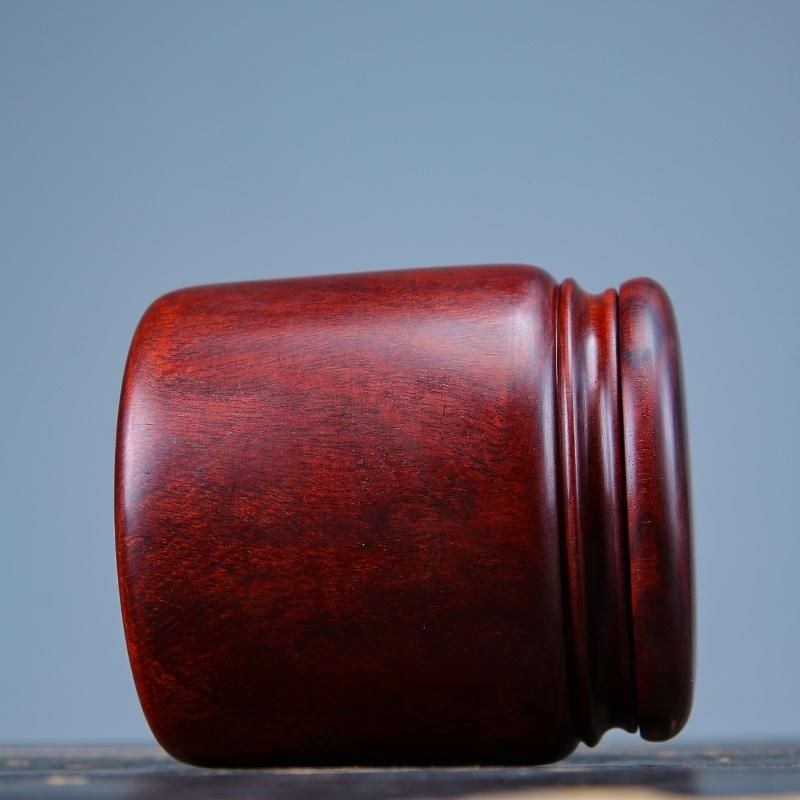Red Sandalwood Tea Caddy Solid Pterocarpus Santalinus Chinese Sealed Tea Jar