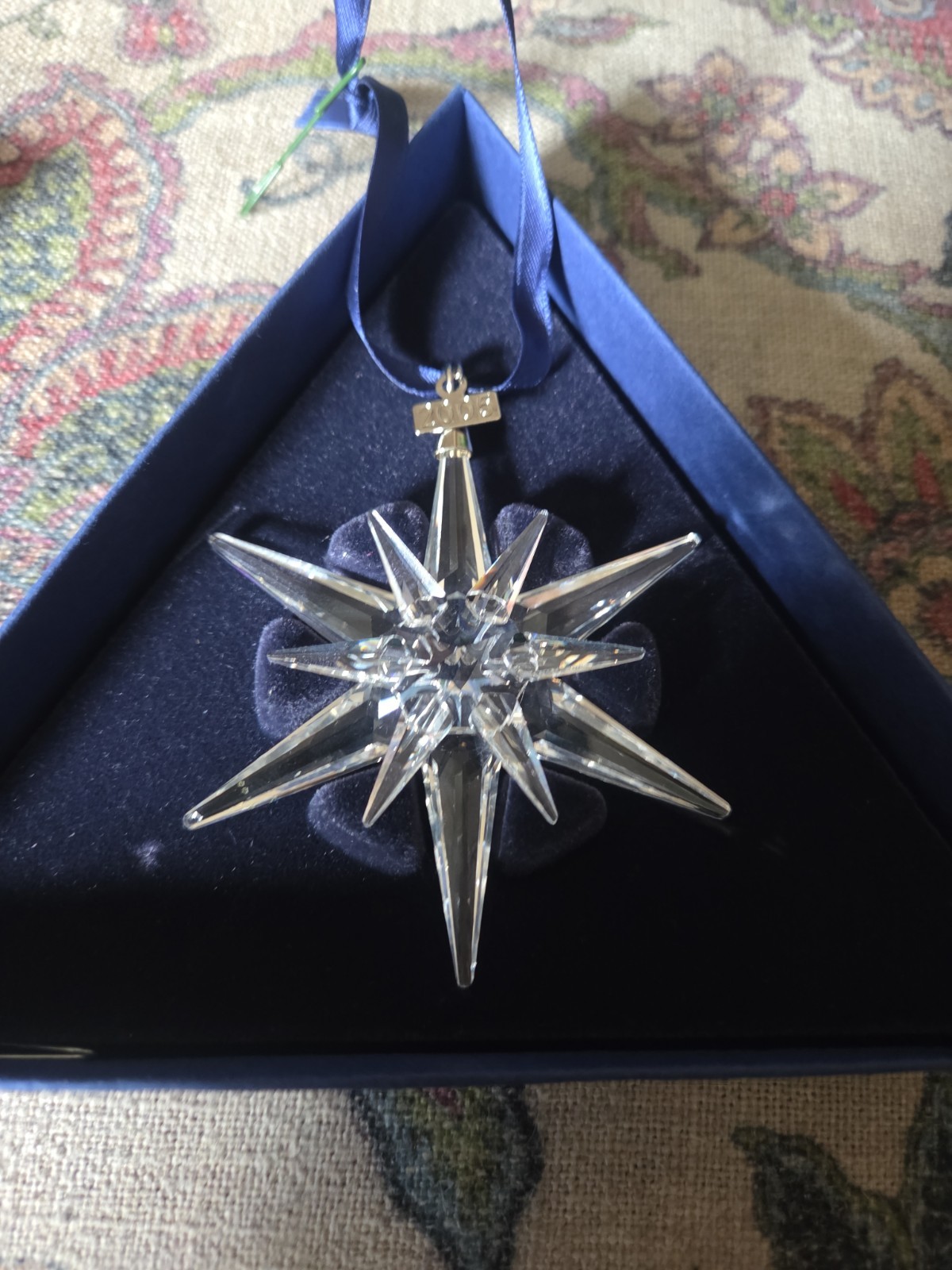 Swarovski Crystal 2005 snowflake annual Christmas Ornament Retired w/ Box