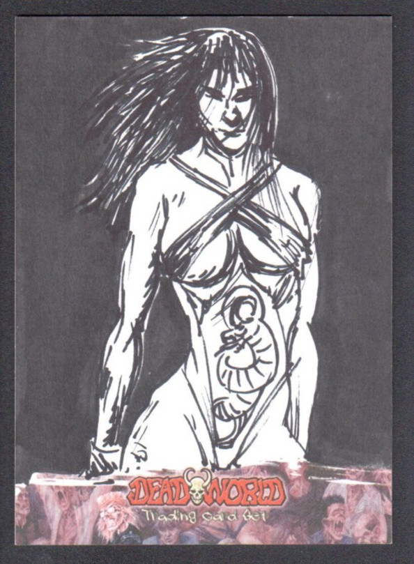 DEADWORLD Breygent 2012 Original Art Sketch Card by NEIL CAMERA