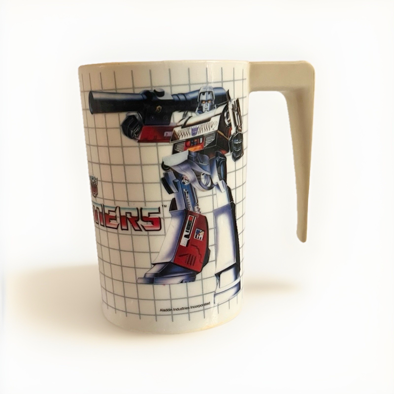 1984 Transformers Optimus Prime Mug Aladdin Hasbro Cup Melamine G1