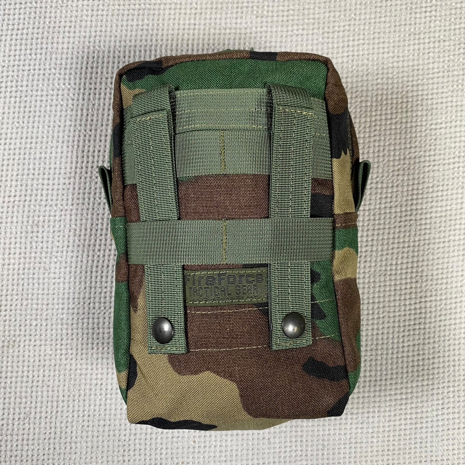 Fireforce Vertical Utility Pouch Zippered GP MOLLE USGI – M81 Woodland USA
