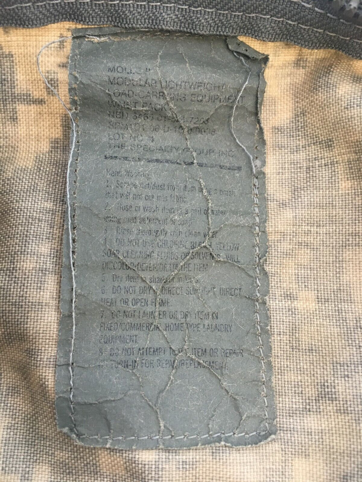 USGI Military Issue ACU UCP Molle II Waist Pack Butt Pack VGC