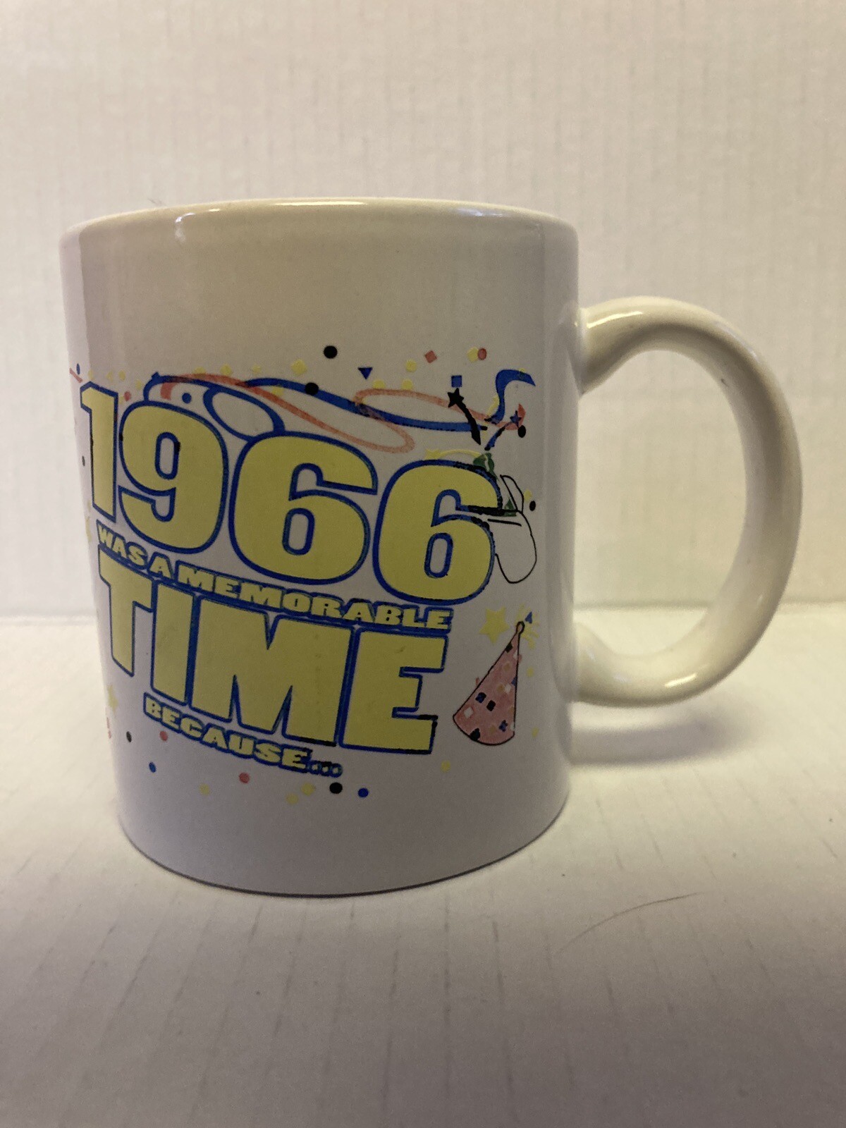 1966 Memorable Time Coffee Mug-FDA OKs The Pill-Gas $0.32 Gal-Orioles Win WD SRS