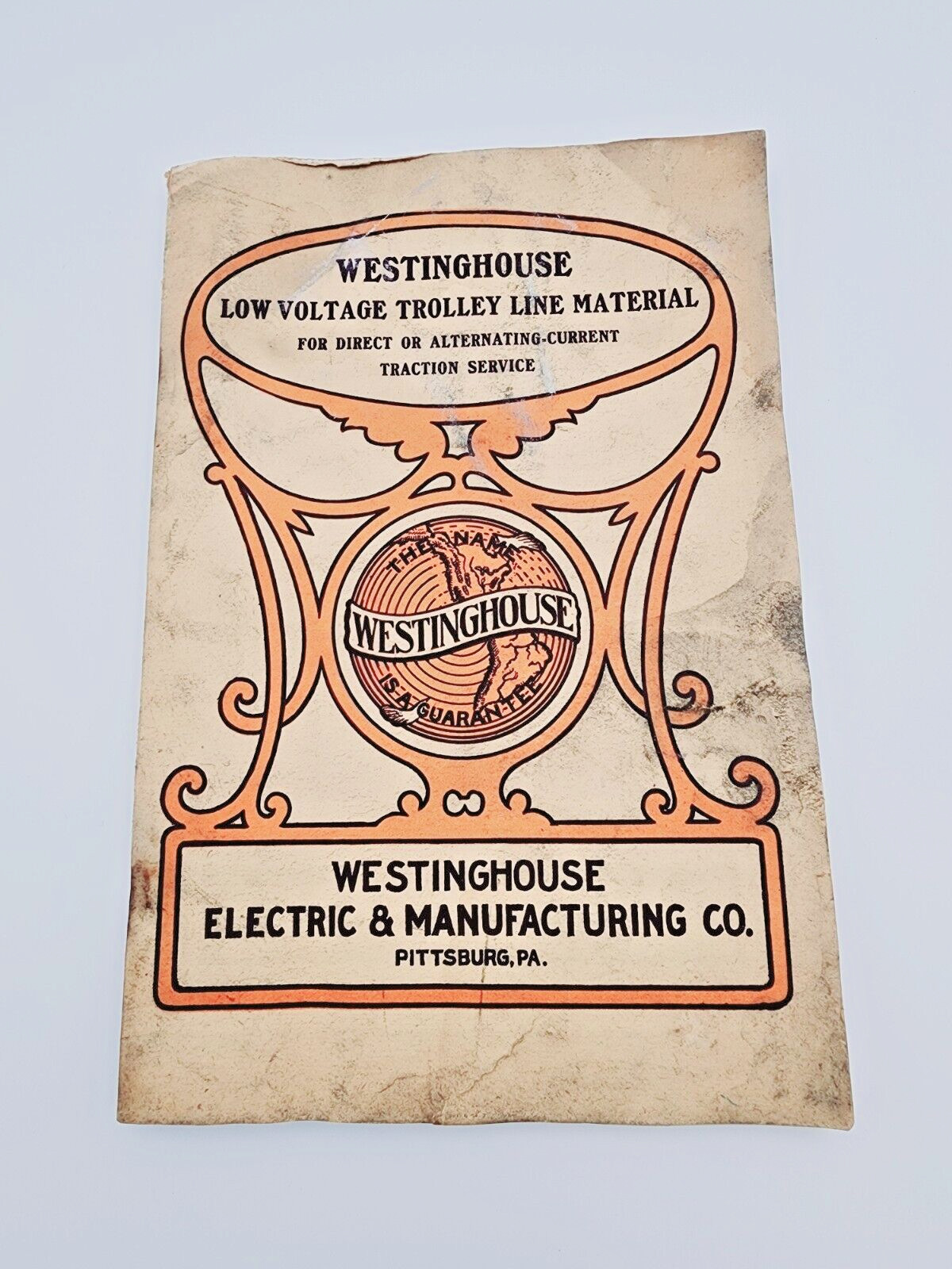 1907 Westinghouse Electric & MFG Co. Low Voltage Trolley Line Material Booklet