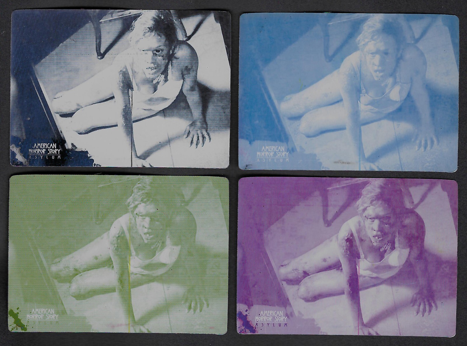AMERICAN HORROR STORY ASYLUM Breygent PRINTING PLATE SET CARD #31 ALL 4 COLORS