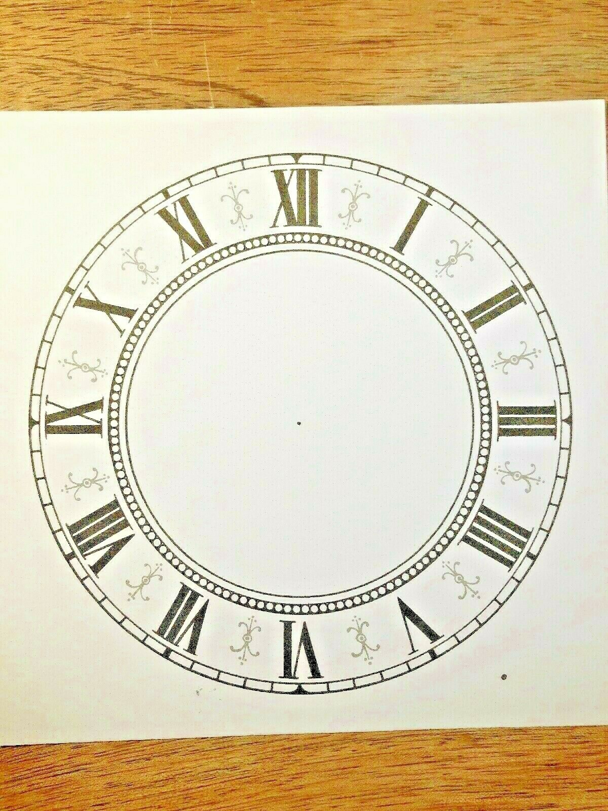 5″ Paper Clock Dial, Roman Numeral (Lot 196)