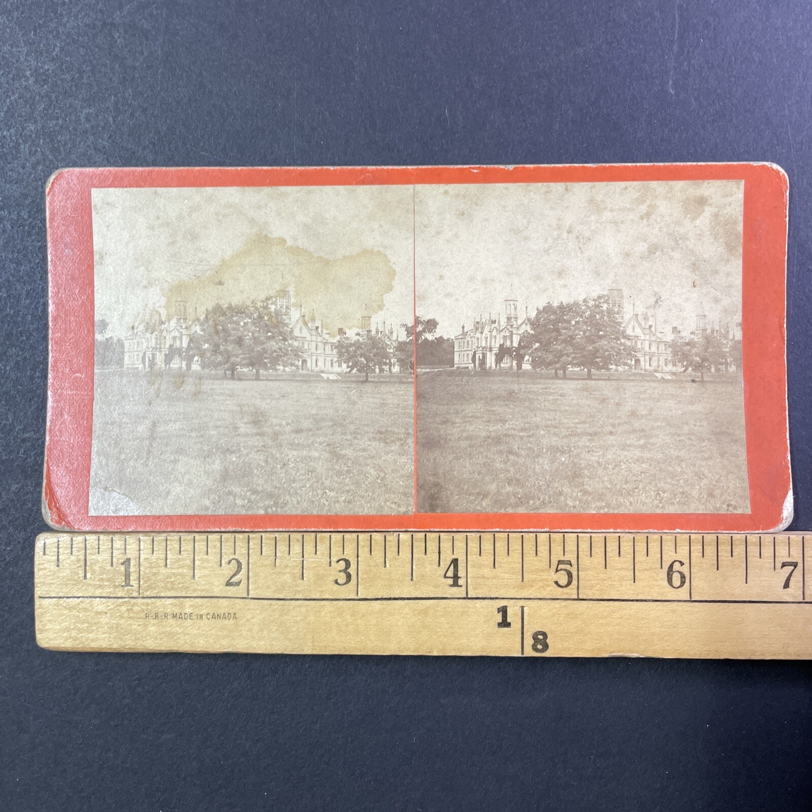 Trinity College University of Toronto Stereoview c1868 Canada Flat Mount