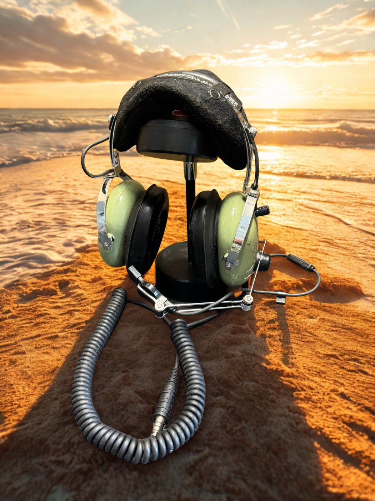 David Clark H10-76 Military Aviation Headset Low Impedance U-174/U Plug