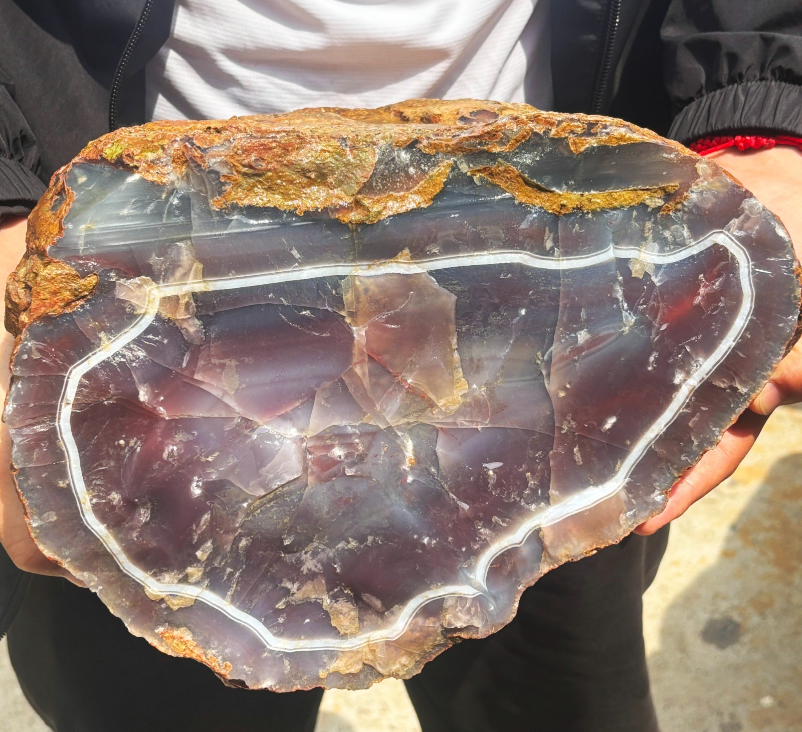 20kg Raw Natural Beautiful Red Banded Agate Rough Reiki Stone Healing