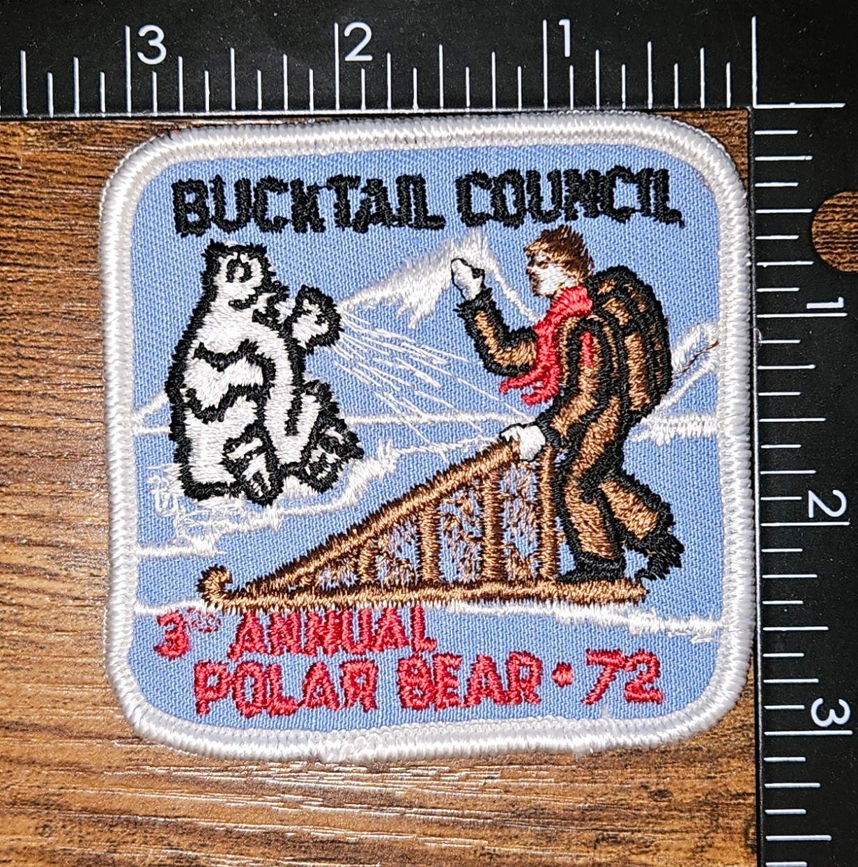Bucktail Council 3rd Annual Polar Bear 1972 BSA Patch