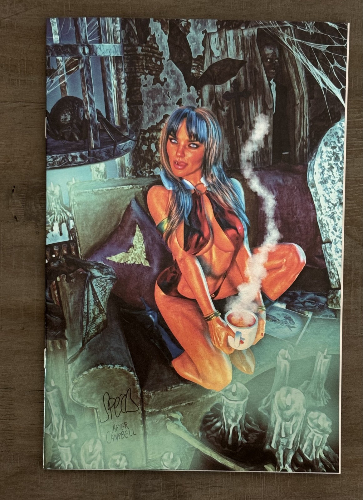 VAMPIRELLA #2 MARK SPEARS DALLAS FAN EXPO BLUE FOIL VARIANT LTD 150