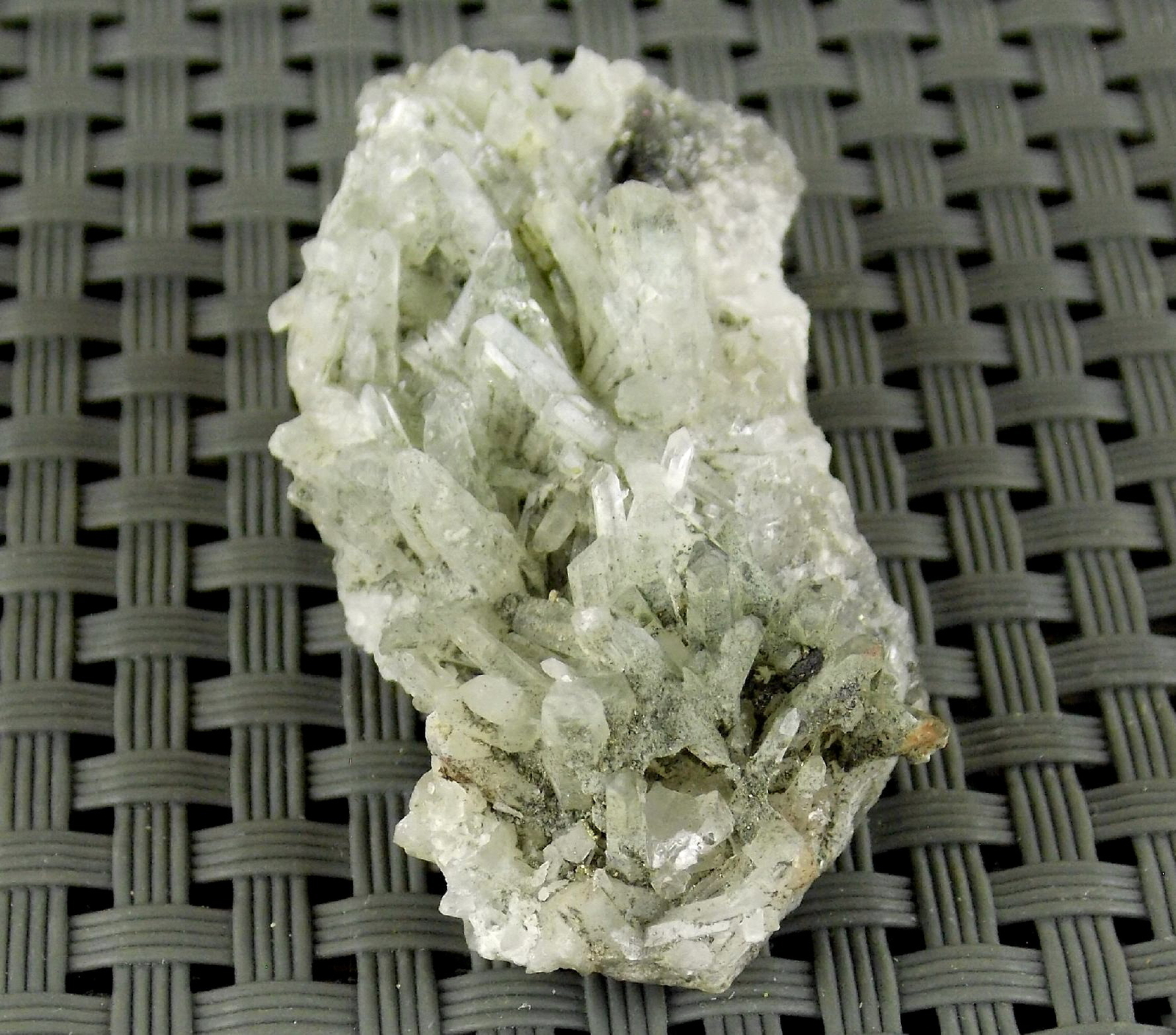 GREEN QUARTZ (hedenbergite included) – 4.6 cm – SAN ANTONIO MINE, MEXICO 28580