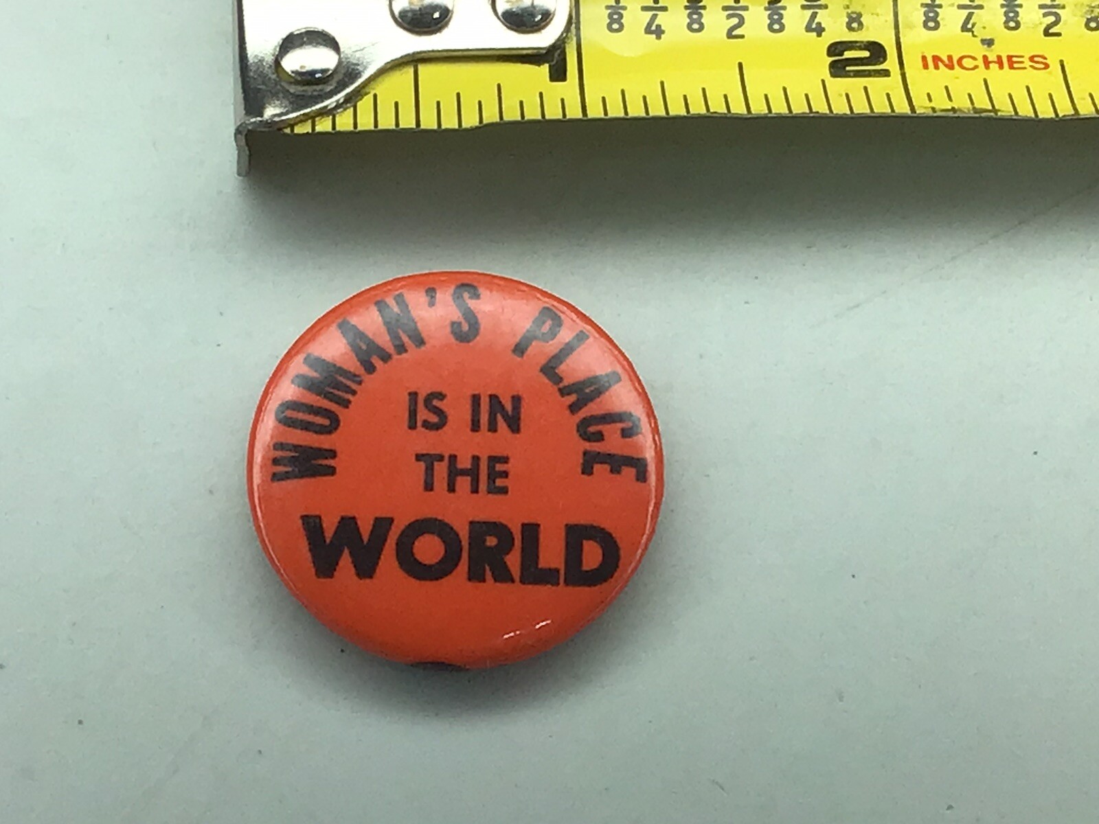 Women’s Place Is In The World Button Pinback