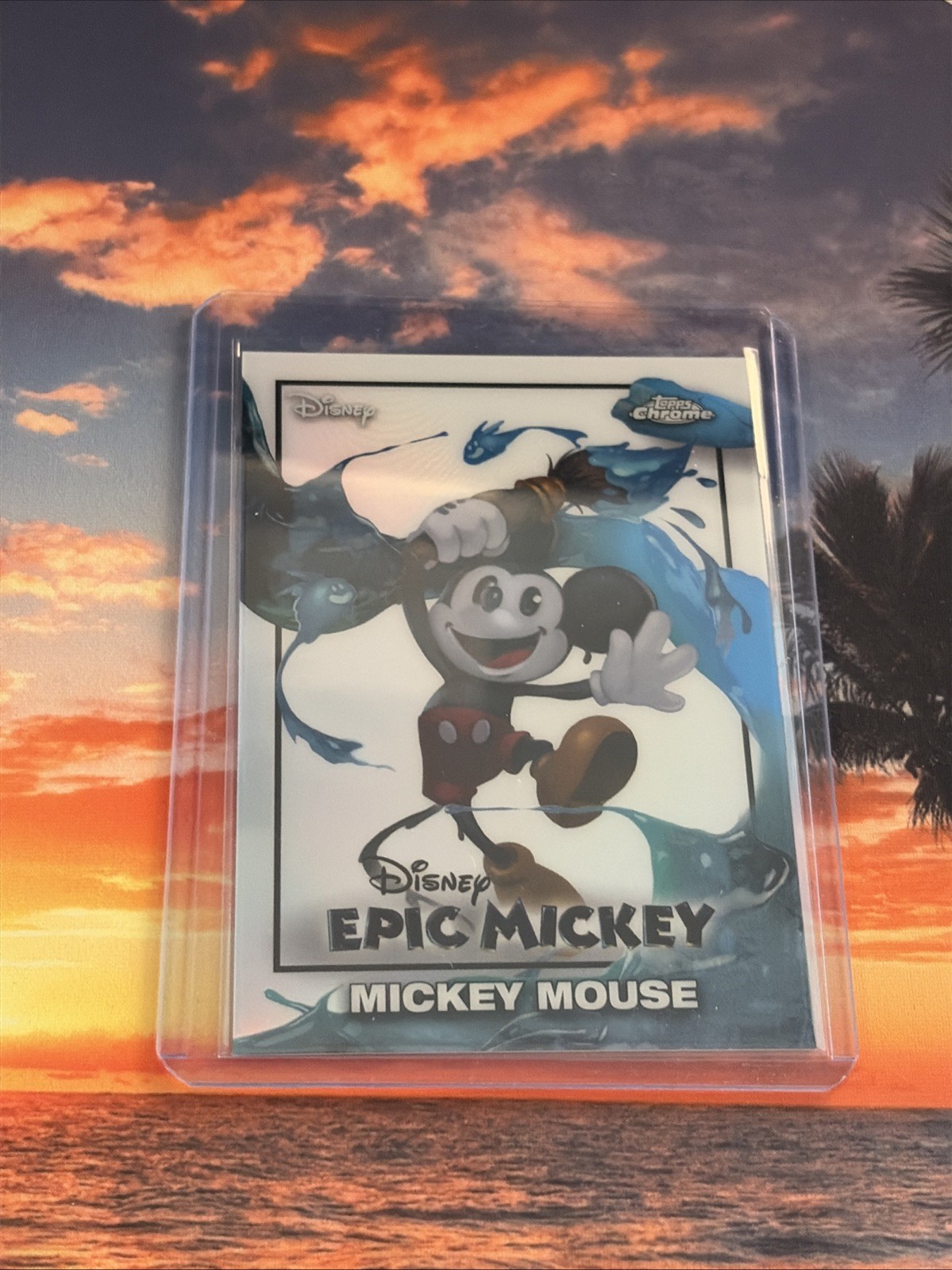Mickey Mouse EM-1 – 2026 Topps Disney Neon EPIC MICKEY Topps Chrome Refractor