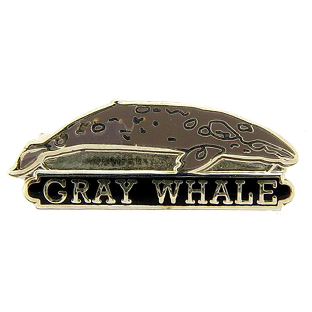 Gray Whale Pin 1″