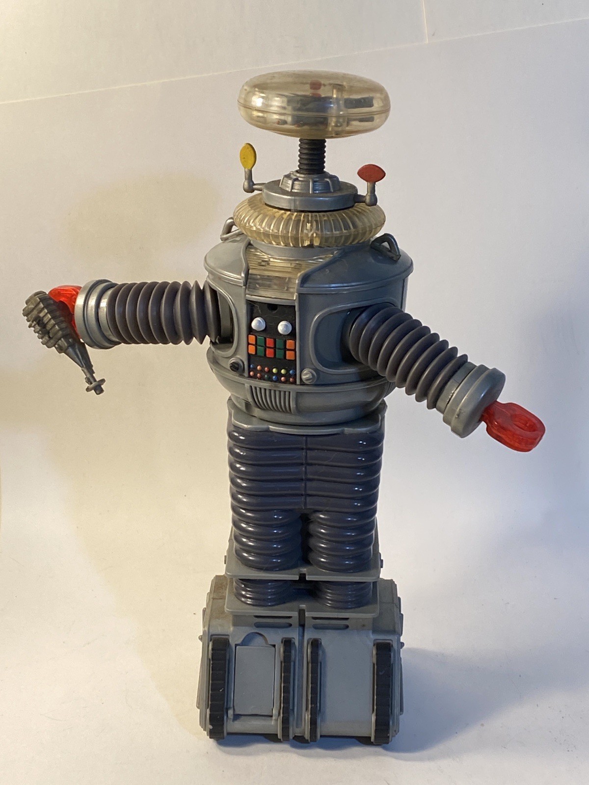Lost in Space Robot Figure Toy Gray Plastic Switch A/B OFF Collectible READ