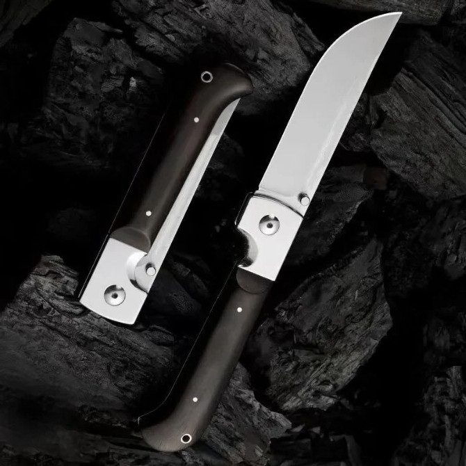 Russian Pchak Folding Blade Knife D2 Steel Hunting Camping Outdoor Knife