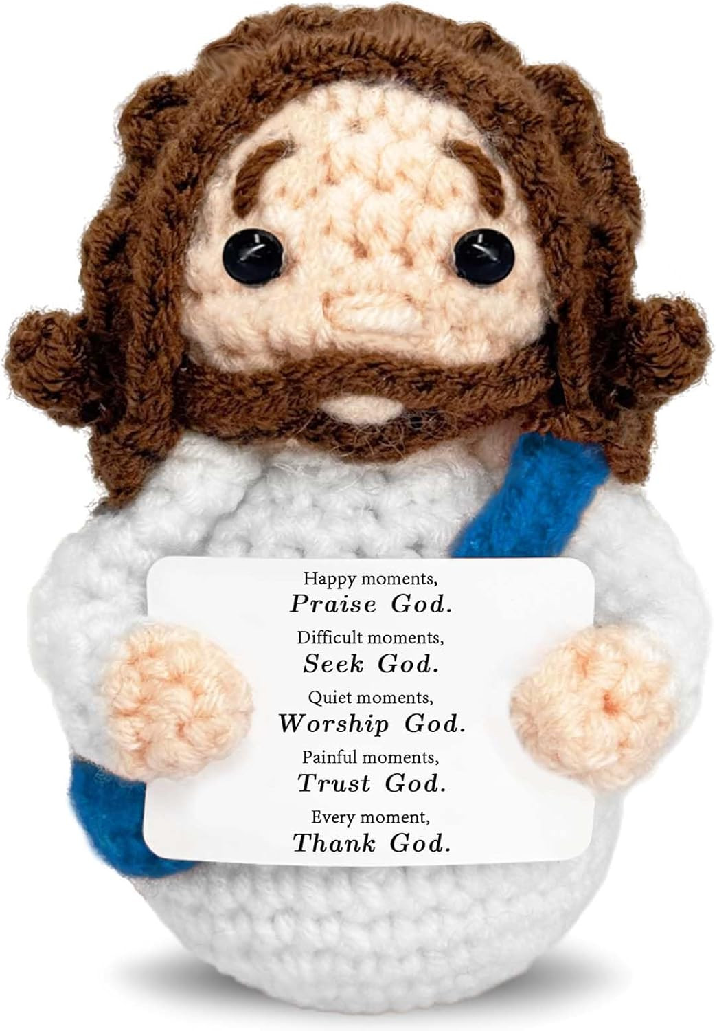 Mini Jesus Plush Christian Gifts for Women Faith Emotional Support Nuggets Jesus
