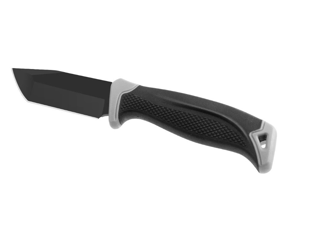 OZARK TRAIL 8.66-in Fixed Blade Knife & Sheath Stainless Steel Blade • Black