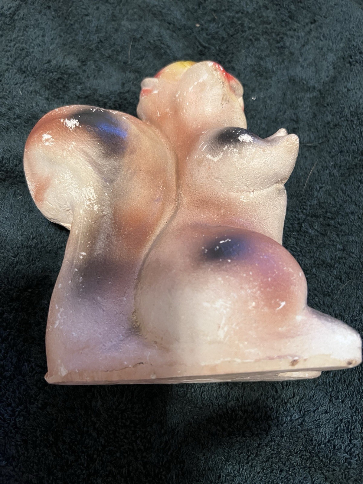 Antique Chalkware Squirrel Mid 20th Century (1910-1950) Kitsch Carnival Prize.