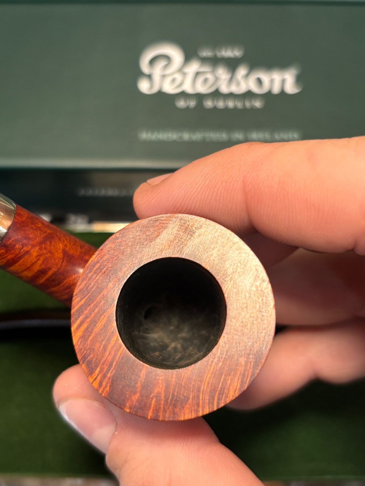 Peterson Churchwarden Smooth (D15) Fishtail Smooth Tobacco Pipe – Lightly Smoked