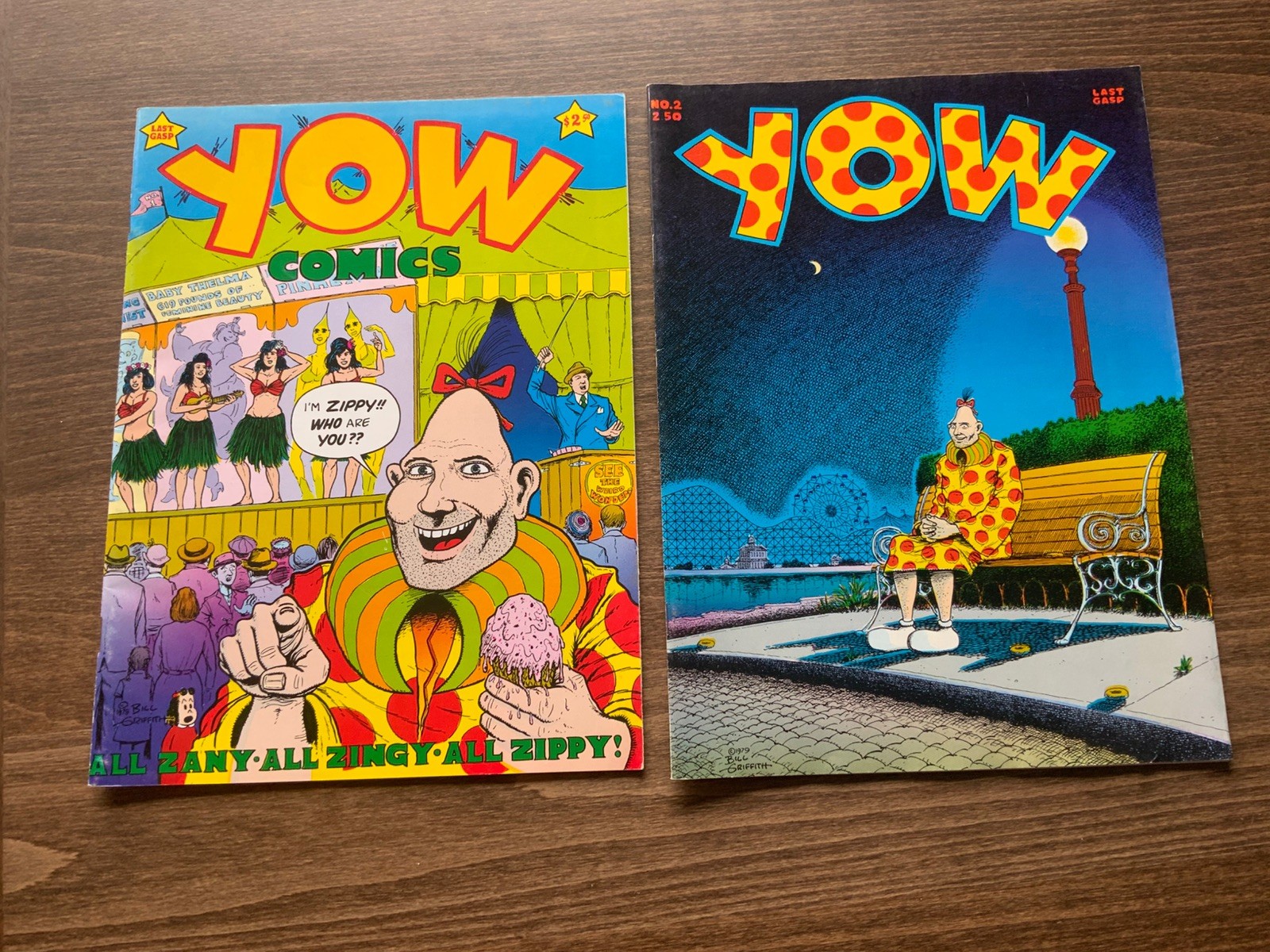 Last Gasp YOW COMICS #1 & 2, Zippy The Pinhead 1978