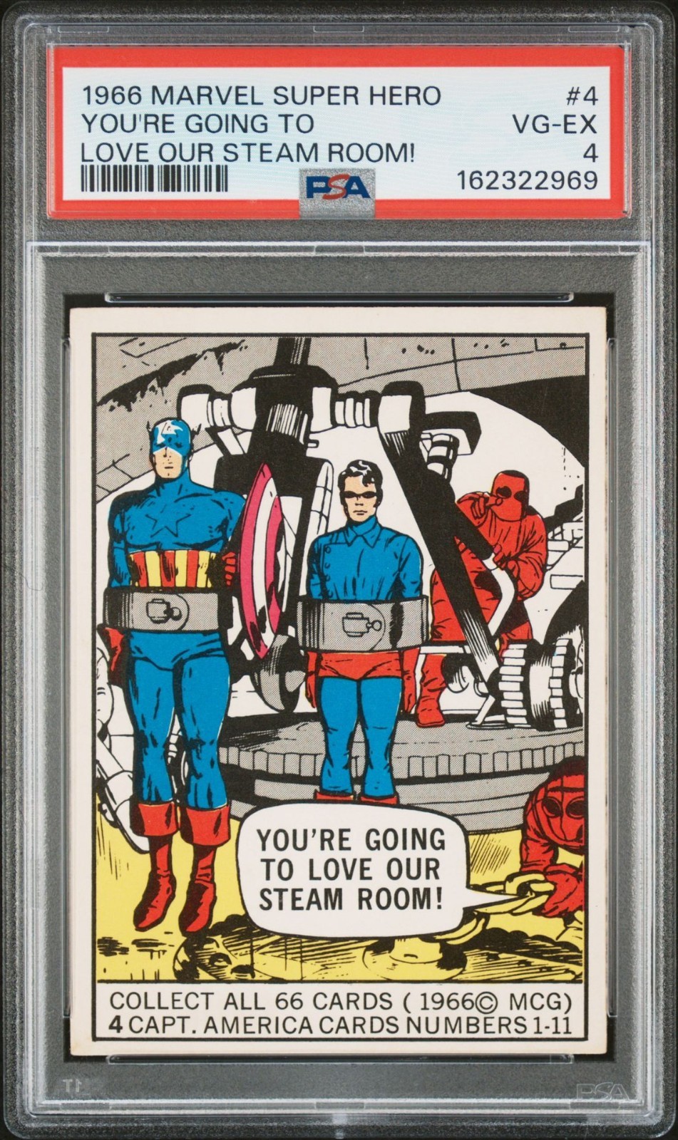 1966 Marvel Super Hero Captain America Going To Love Our Steam Room #4 PSA 4
