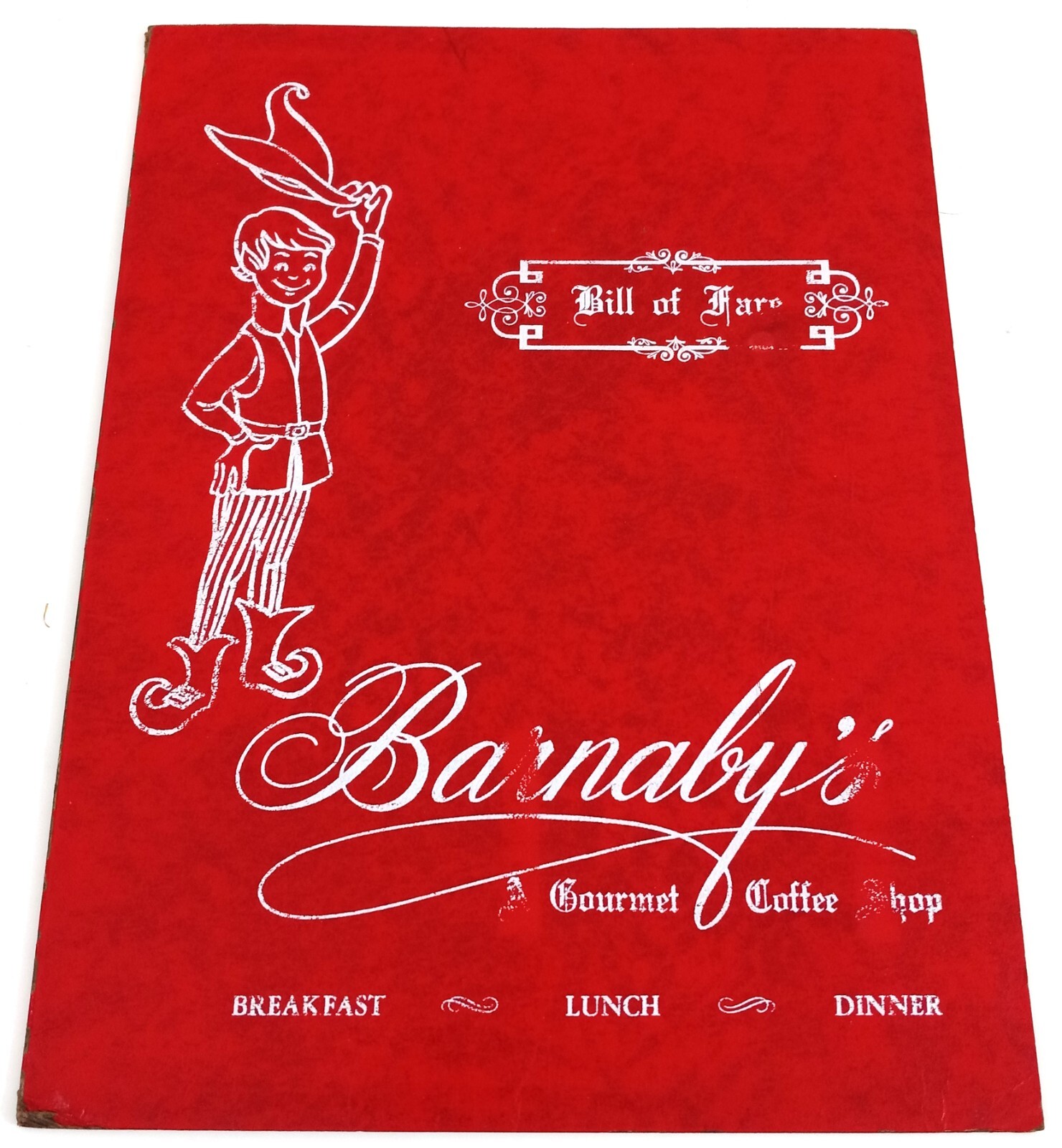 Original Barnaby’s Restaurant Menu Ca Gourmet Coffee Shop Santa Monica Ca