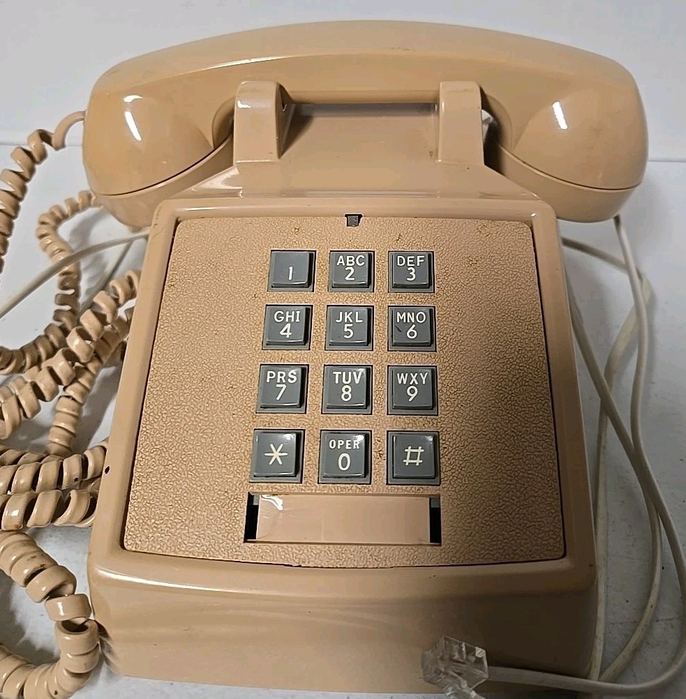 Vintage GTE Touch Tone Push Button Telephone Desk Phone Untested 1989