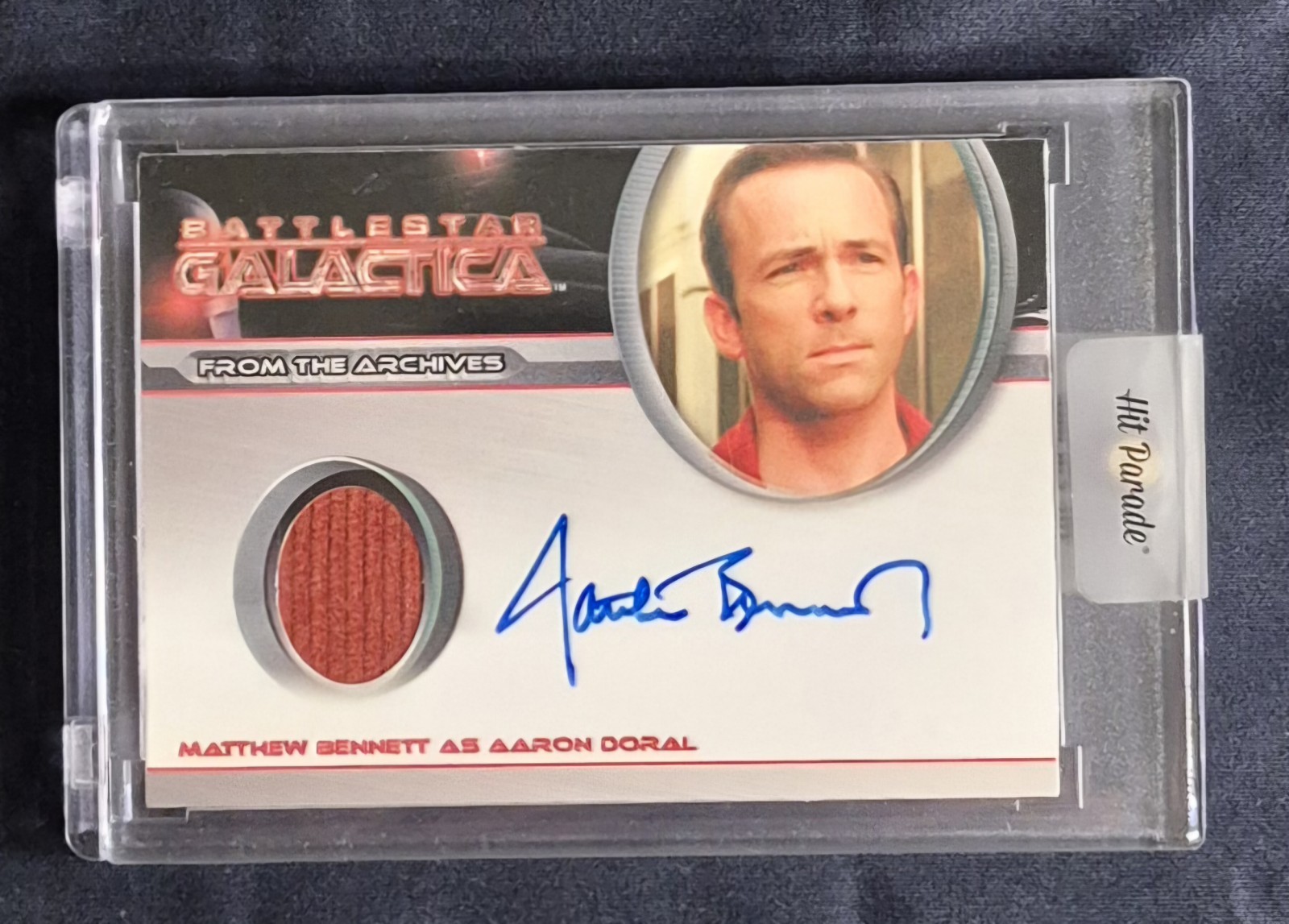 Battlestar Galactica Autograph Memorabilia Card Matthew Bennett “Aaron Doral”