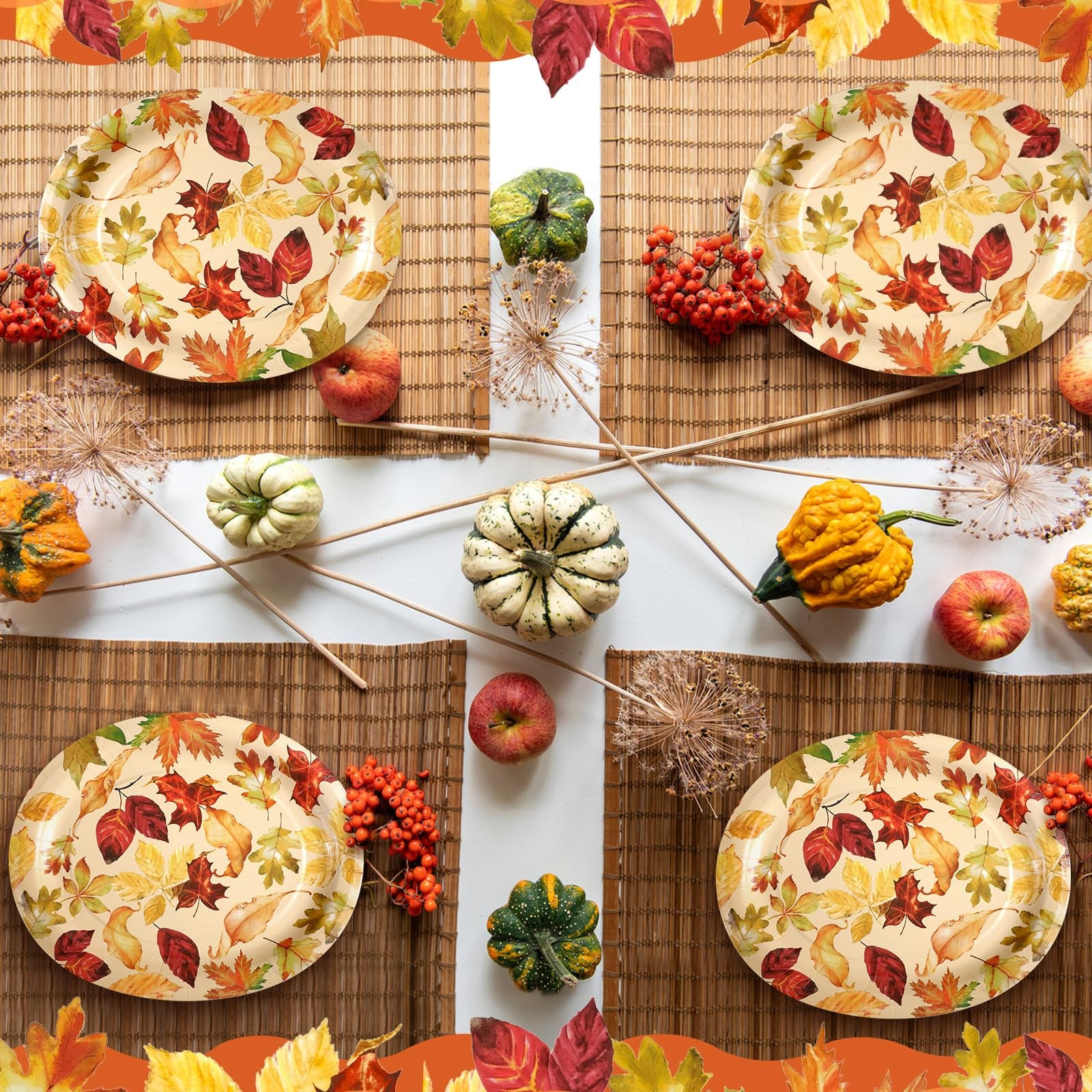 Tioncy 50 Pcs Thanksgiving about 10 x 12 inches, as shown in the pictures