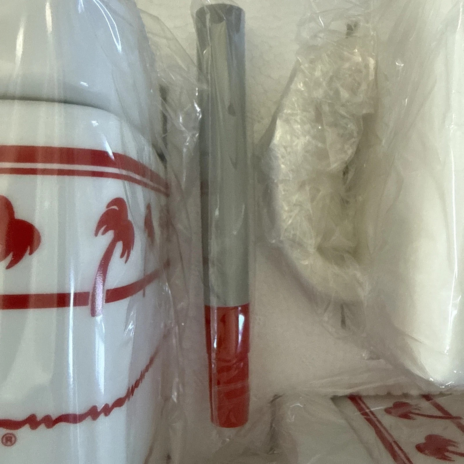 New! In-N-Out Burger Restaurant Ceramic Canister Jar 3-Piece Set Limited Edition