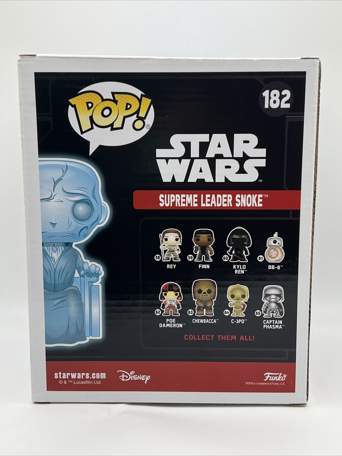 FUNKO POP Supreme Leader Snoke STAR WARS 2017 VAULTED Glow In The Dark #182