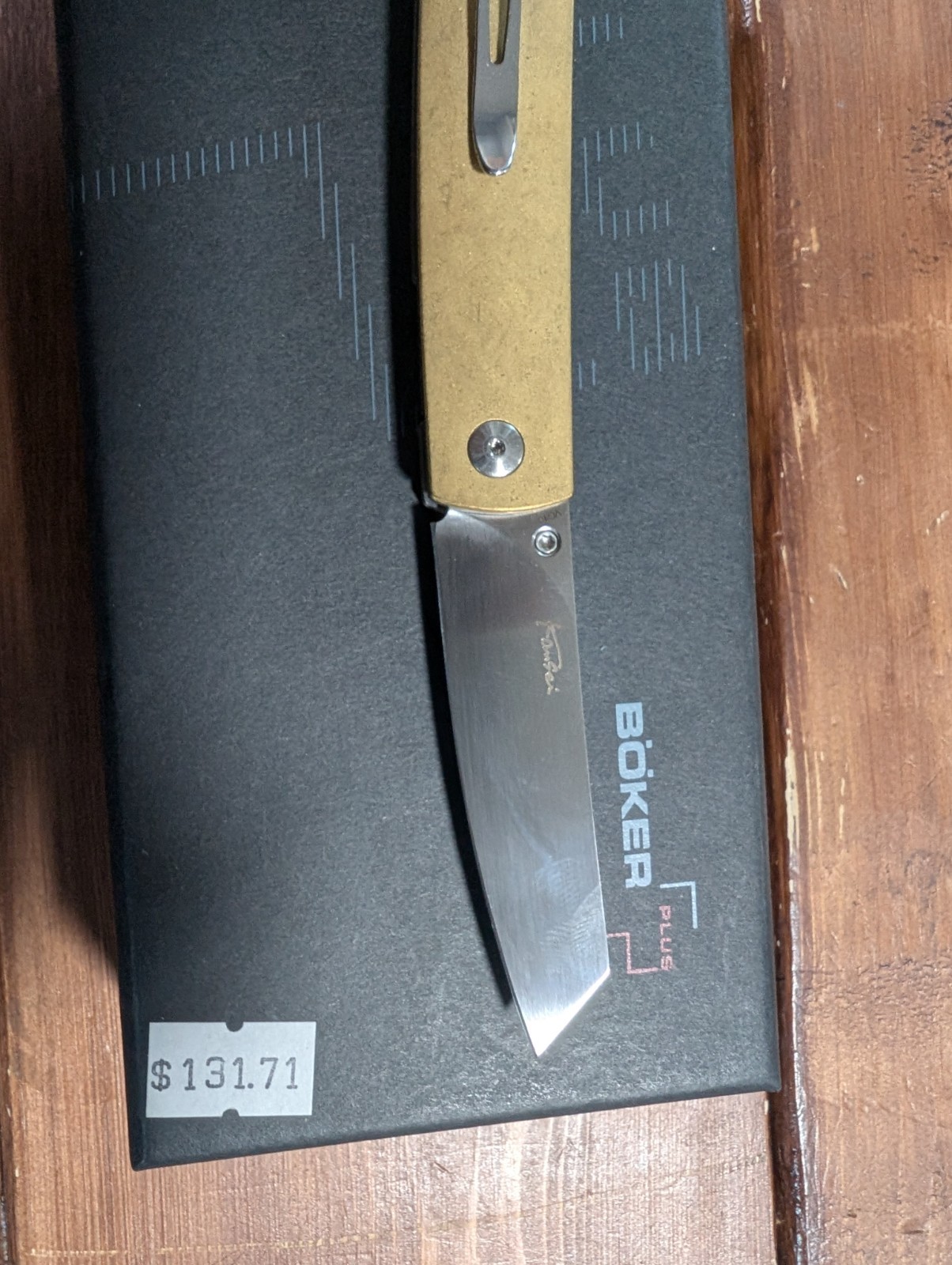 Böker Plus Tenshi Brass VG10 Pocketknife 01BO328 Liner Lock Manual