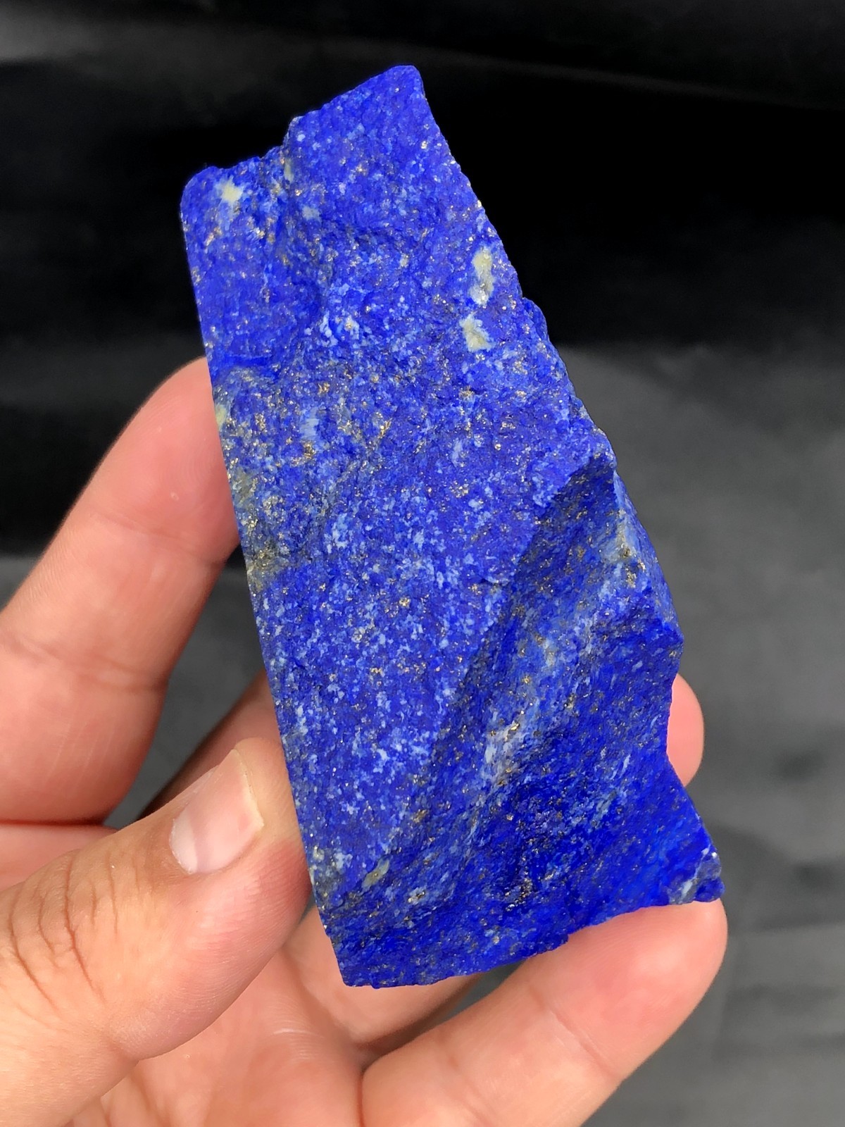 High Grade Lapis Lazuli Rough Mine Stone With Pyrite Cabochon MaterialJ13.3