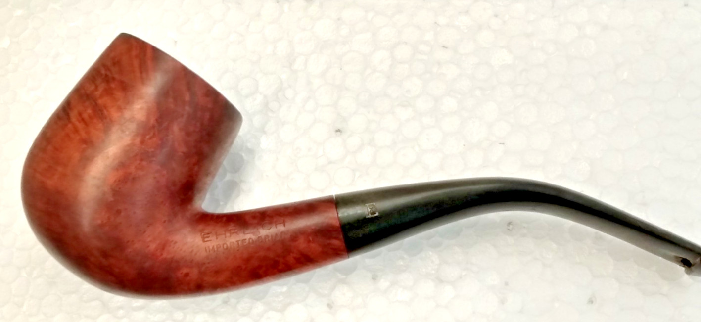 Ehrlich Imported Briar “E” Smoking Pipe from Estate